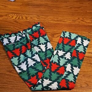 Festive Tree Pattern Pants
